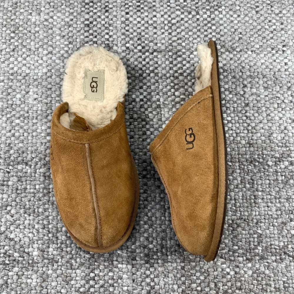 UGG Scuffette II Slipper Women 9 Chestnut Suede Sheepskin 1115839